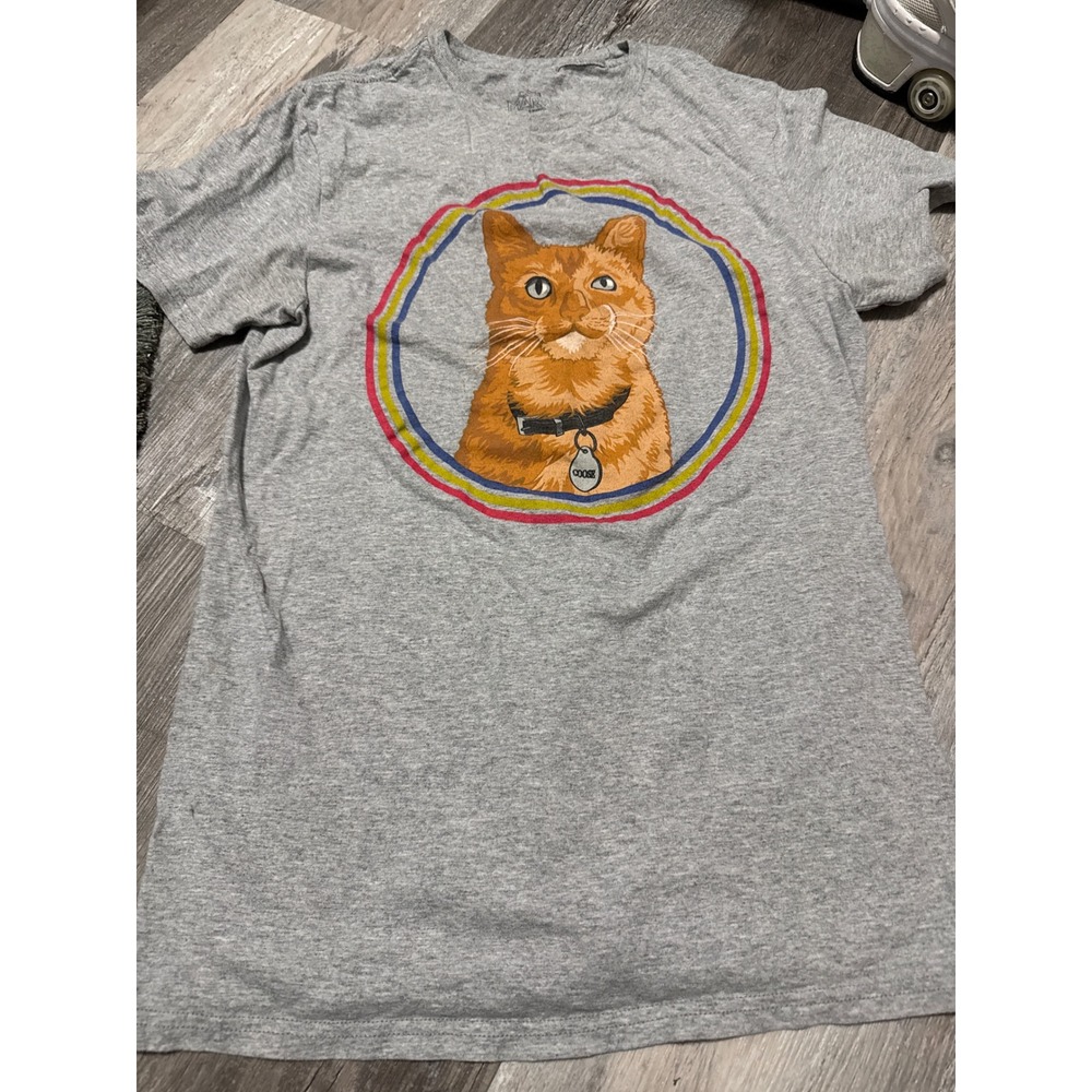 Marvel Captain Marvel Goose the Cat Graphic Tee Heather Gray Kids Small